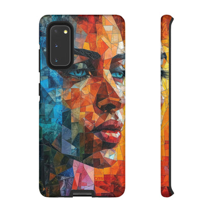 Geometric Fusion Lady - Protective Phone Case