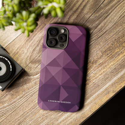 Gradient Purple Mosaic iPhone 15 - Tough Phone Case