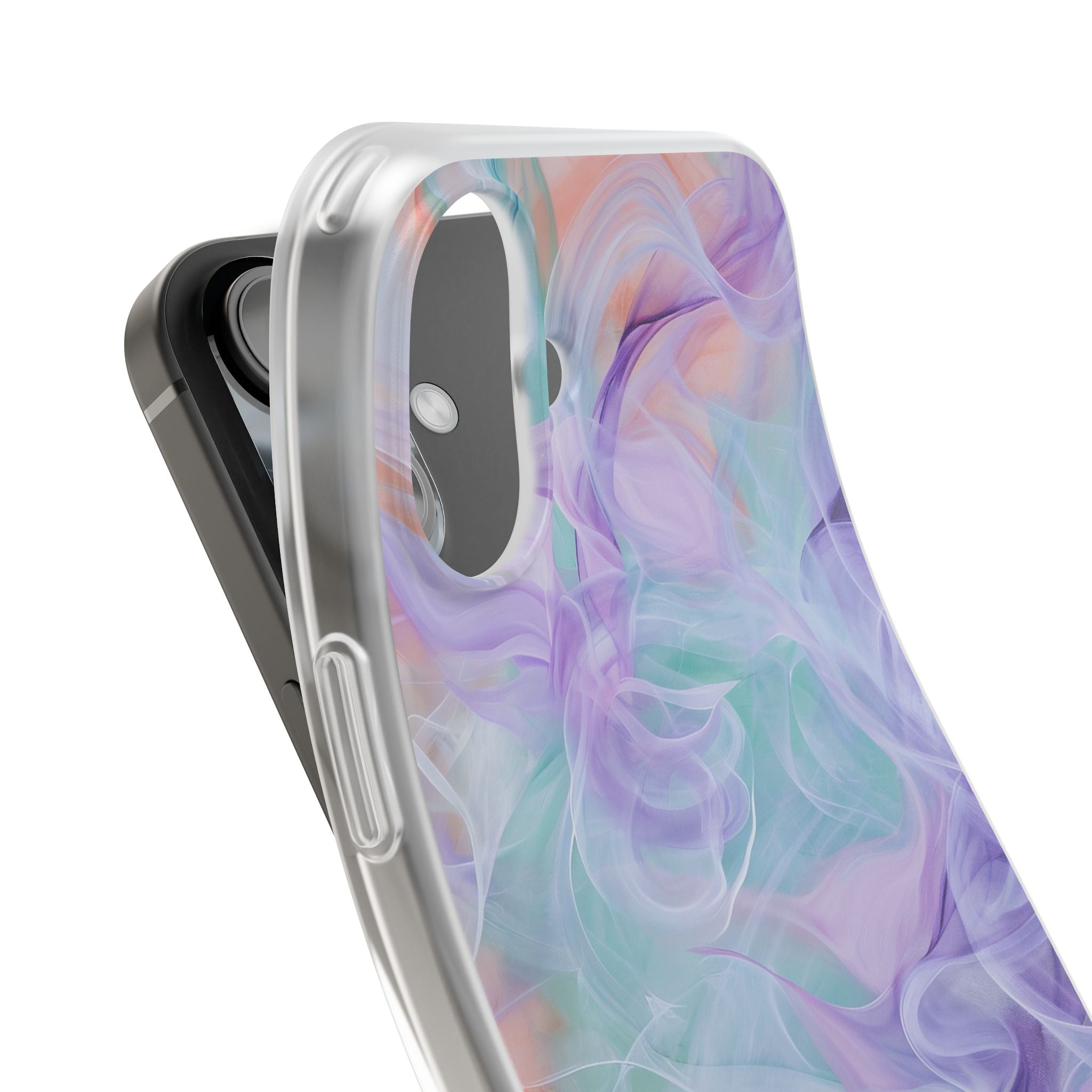 Purple Peach Whirl - Flexi iPhone 16 Phone Case