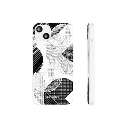 Monochrome Dynamics | Flexible Phone Case for iPhone