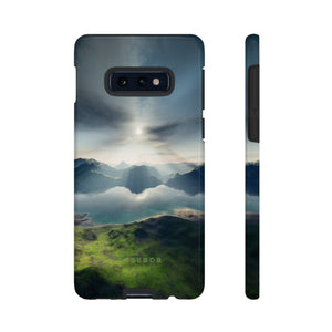 Landscape with Lake & Sun - Protective Phone Case