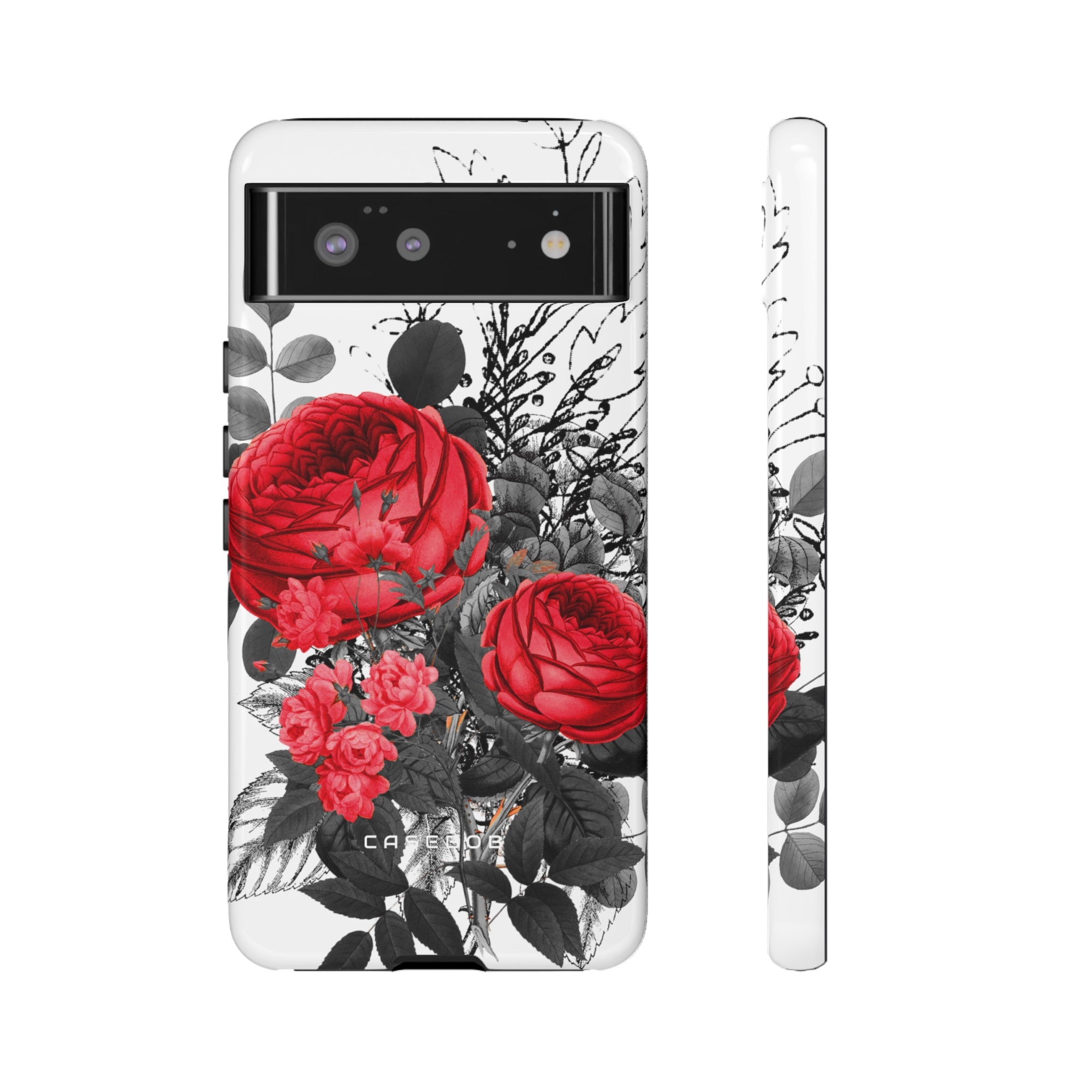 Roclops Gothic Flower - Protective Phone Case