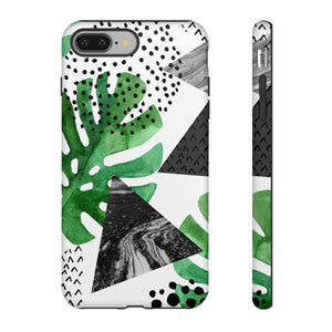 Grunge Green Tropical - Protective Phone Case