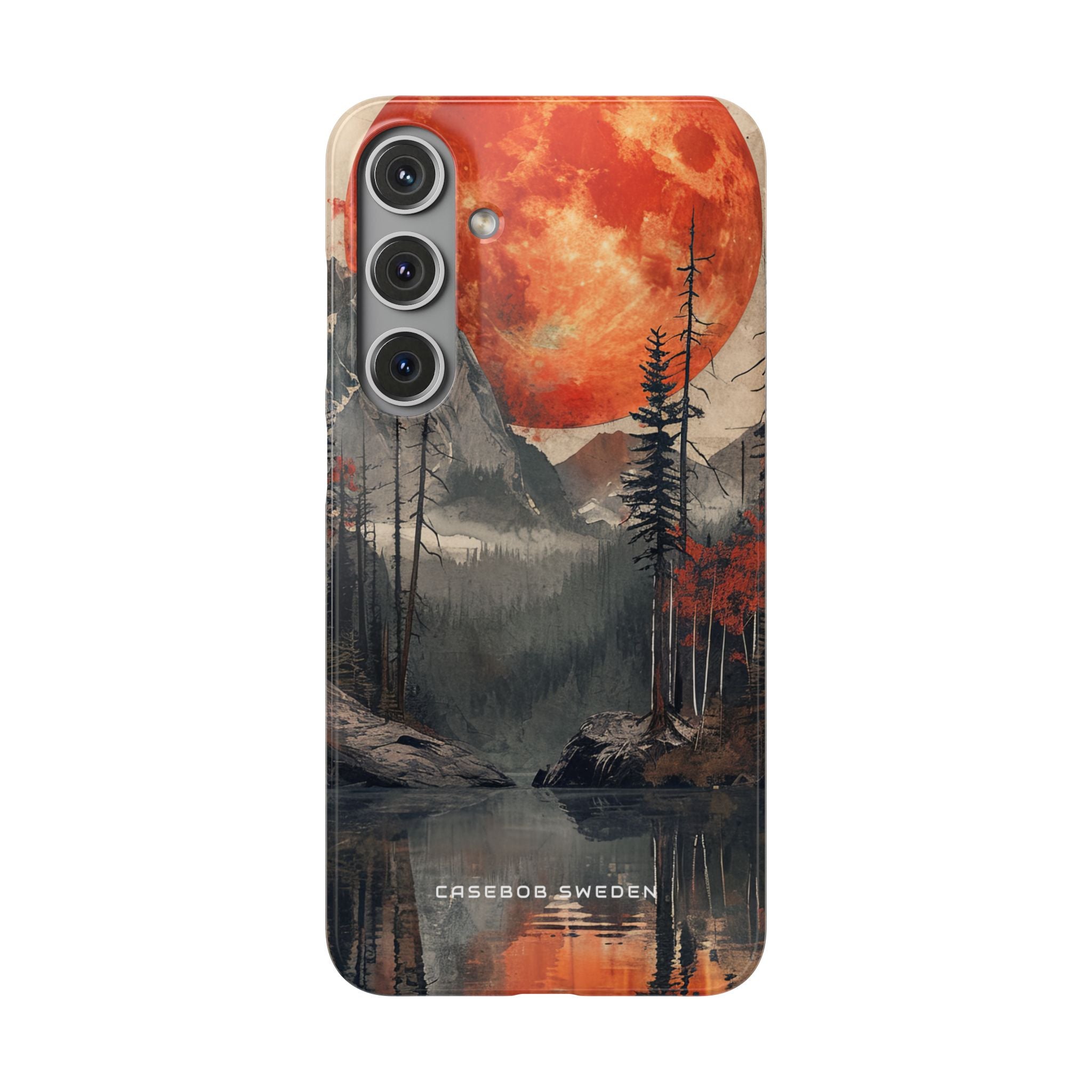 Celestial Glow Over Reflective Landscape Samsung S24 - Slim Phone Case