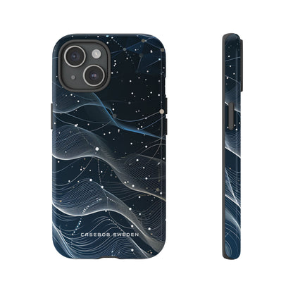 Gradient Neural Waves iPhone 15 - Tough Phone Case