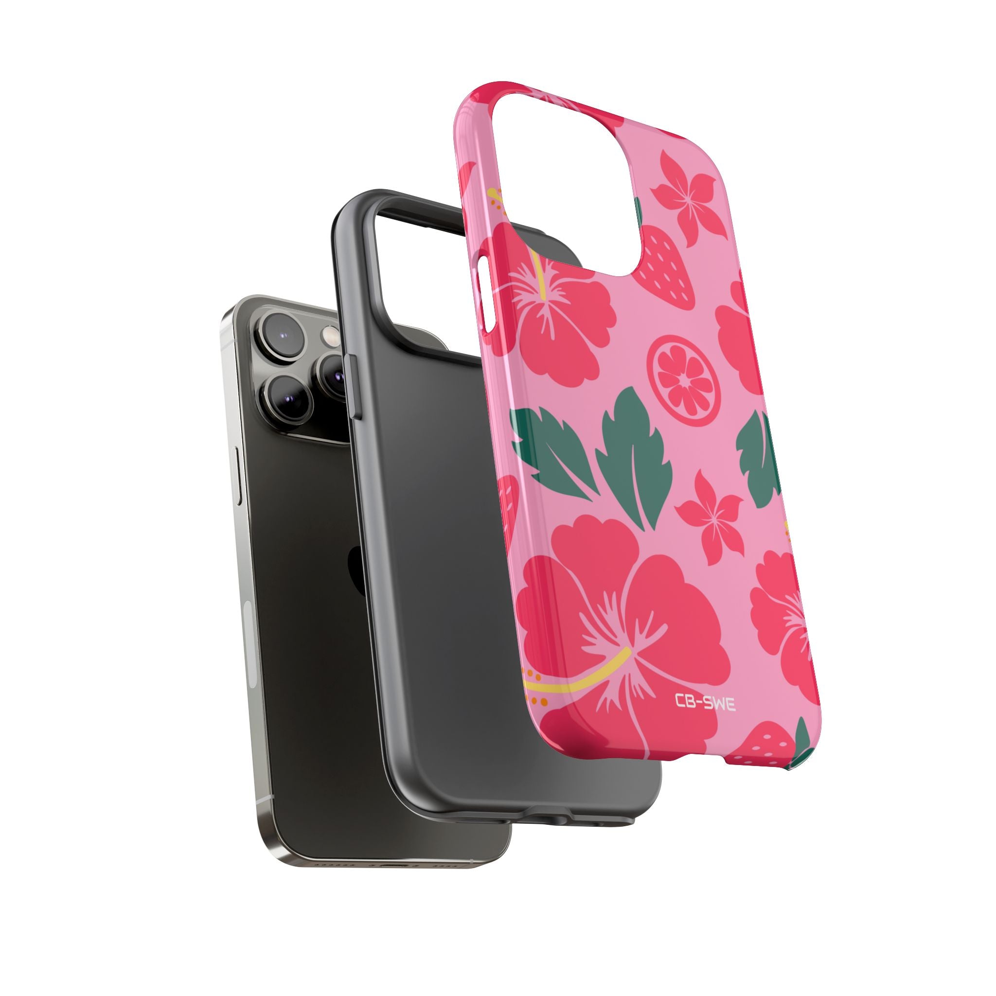 Tropical Hibiscus Harmony - iPhone Case