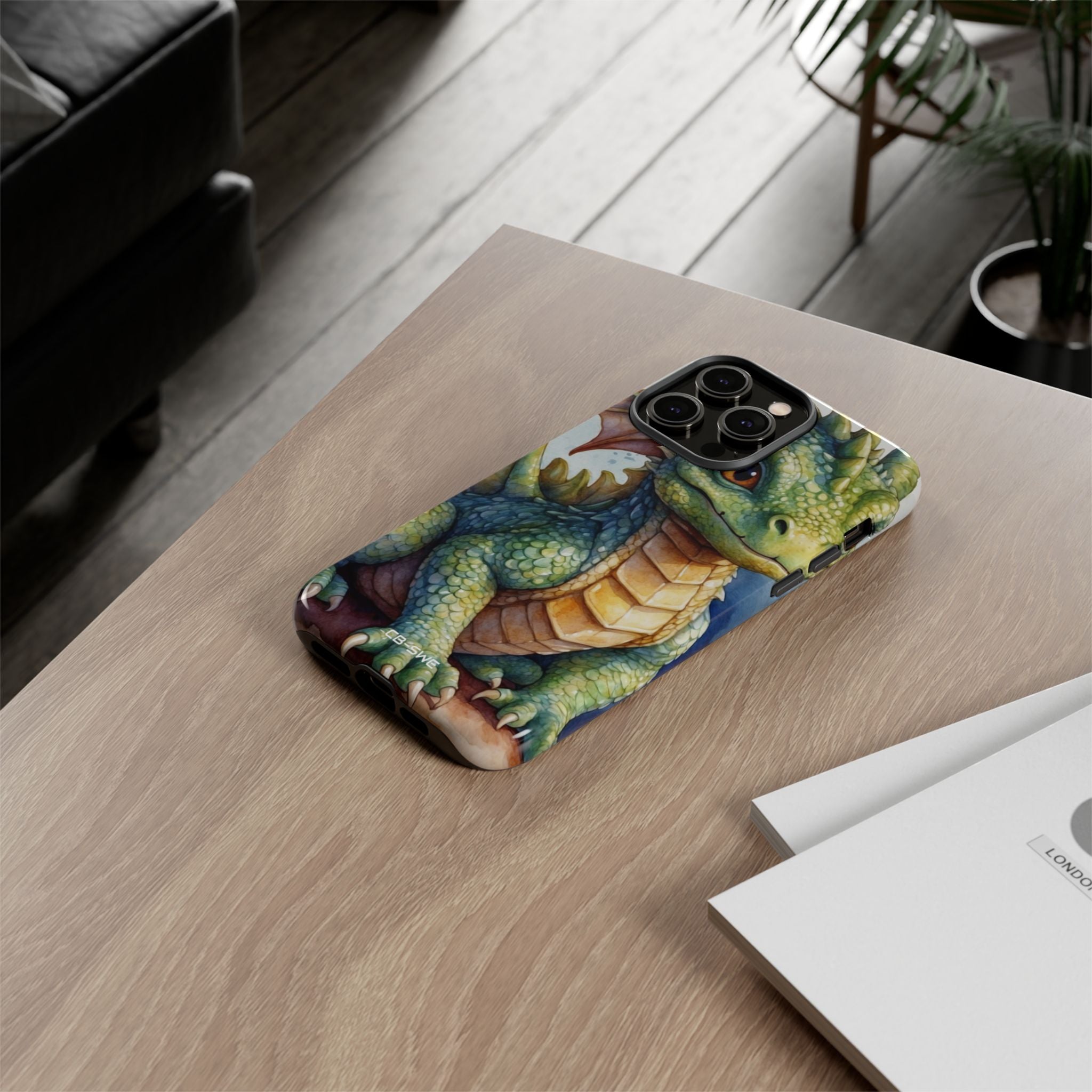 Green Dragon Smiles - iPhone Case