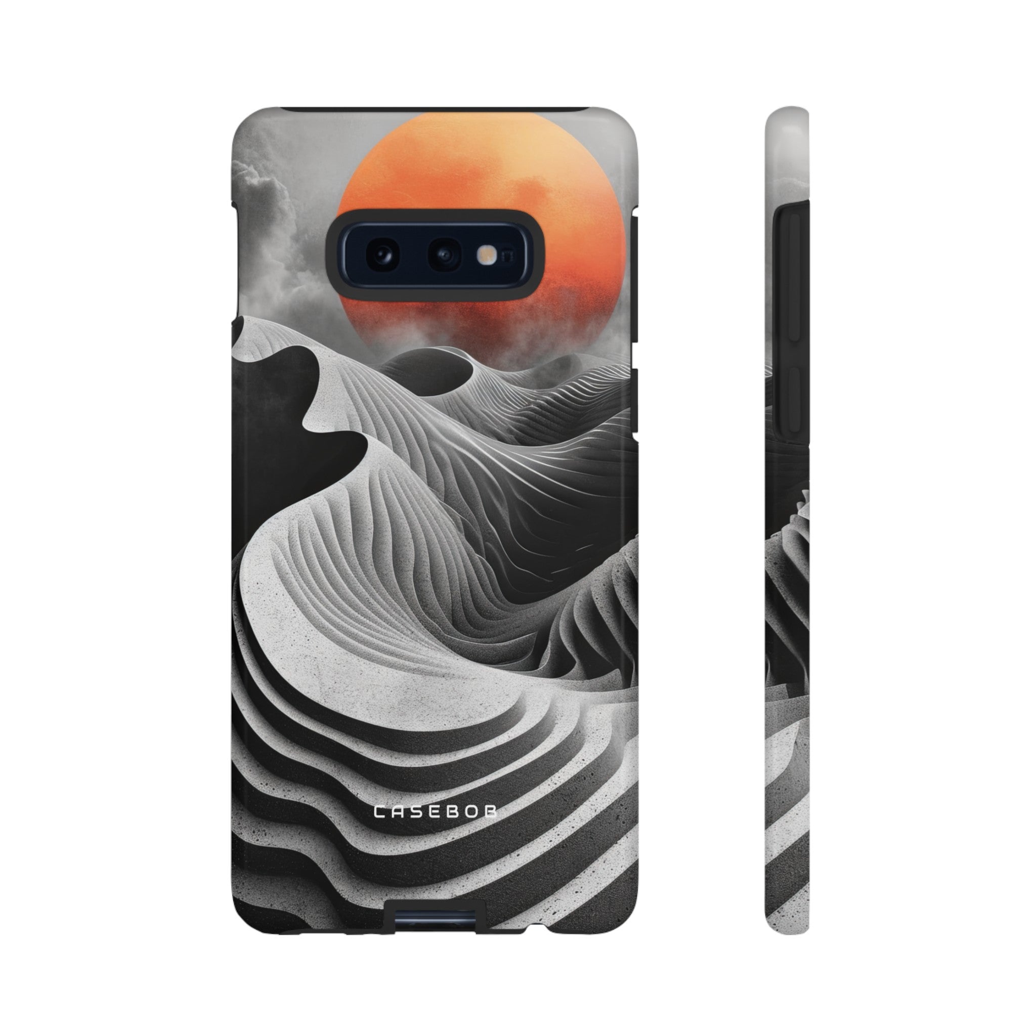 Orange Moon Illusion - Protective Phone Case