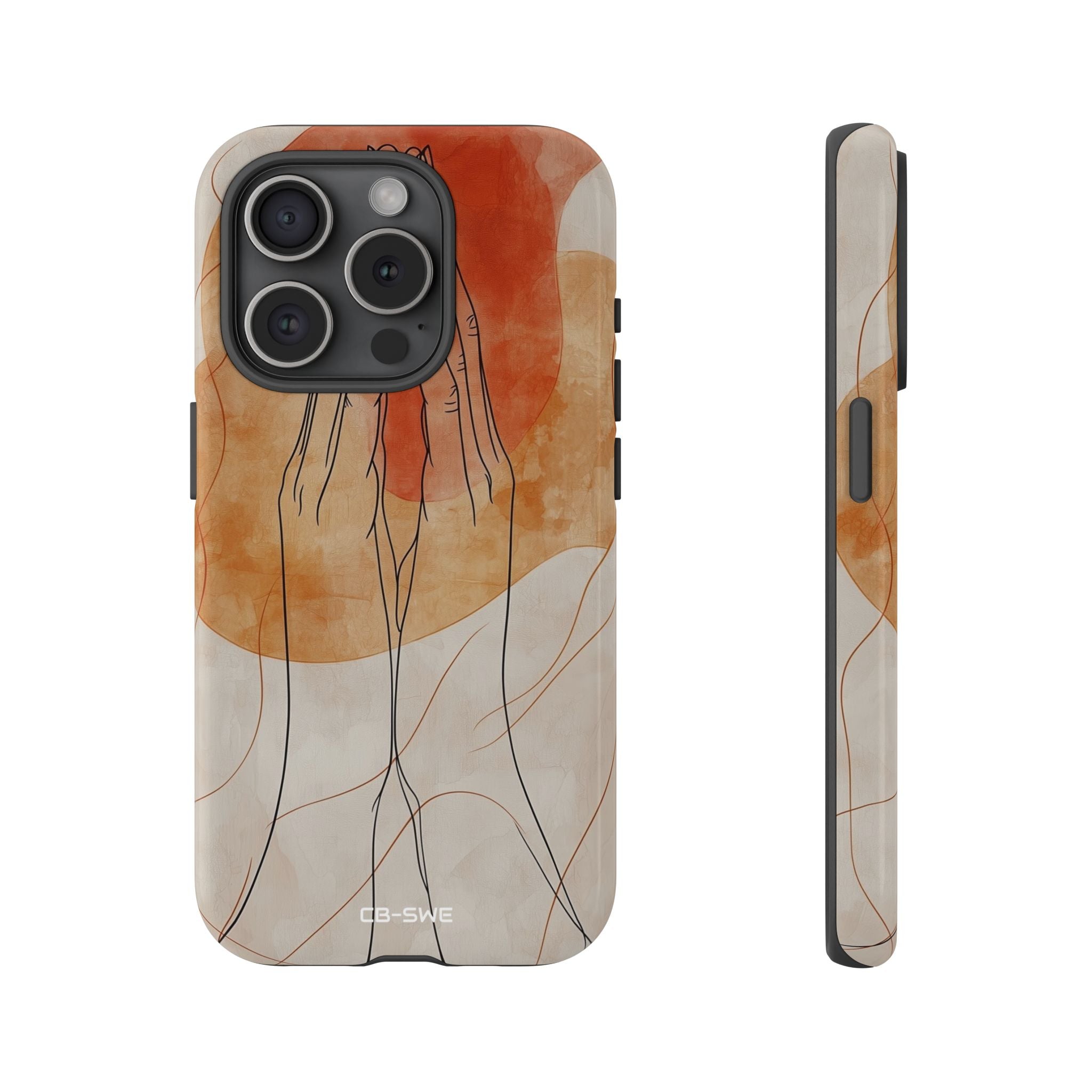 Hands Embrace Light - iPhone Case