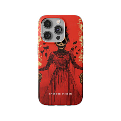 Haunting Scarlet Descent iPhone 14 - Flexi Phone Case