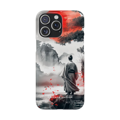 Zen Harmony: Japanese Serenity in Motion iPhone 15 - Slim Phone Case