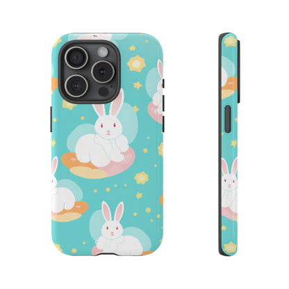 Bunnies Float Dreamily - iPhone Case