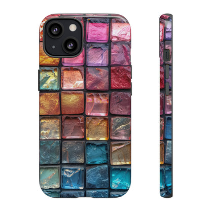 Pastel Mosaic Elegance - Protective Phone Case