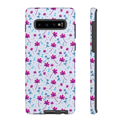 Purple Flower Pattern - Protective Phone Case