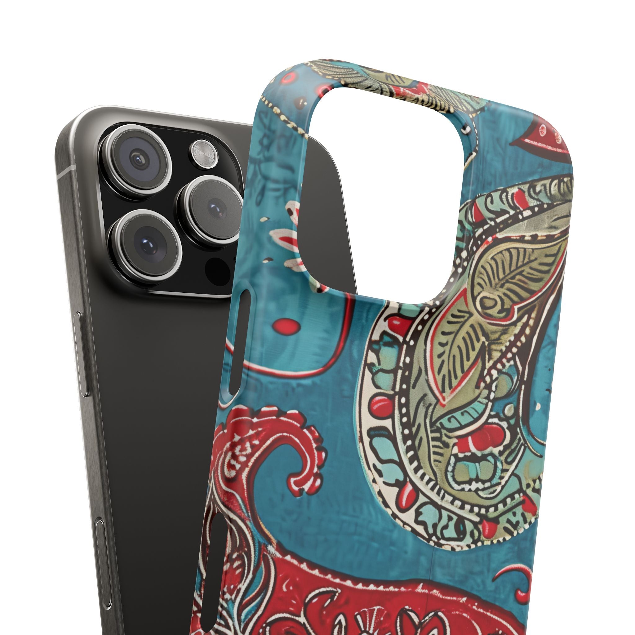 Vintage Paisley Elegance iPhone 16 - Slim Phone Case