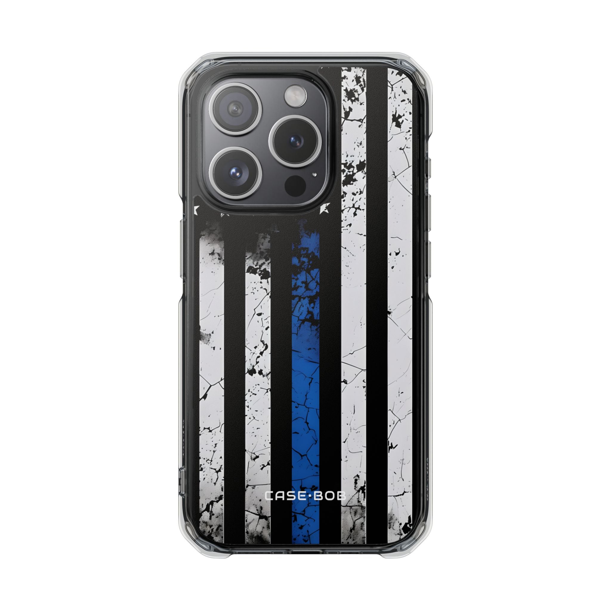 Blue Stripe Flag iPhone 15 Pro Case - Impact