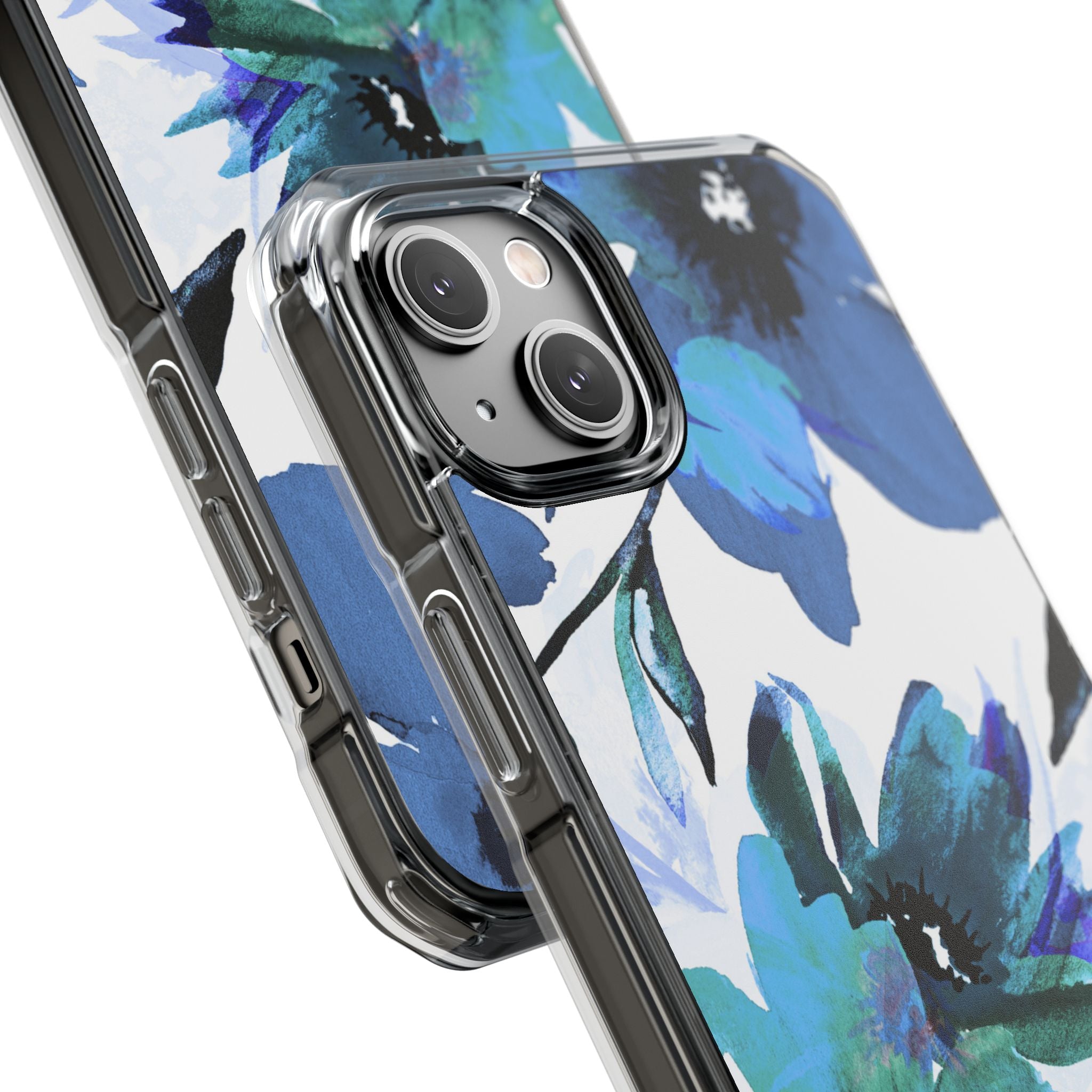 Blue Blossom Radiance iPhone 14 Plus Case - Impact