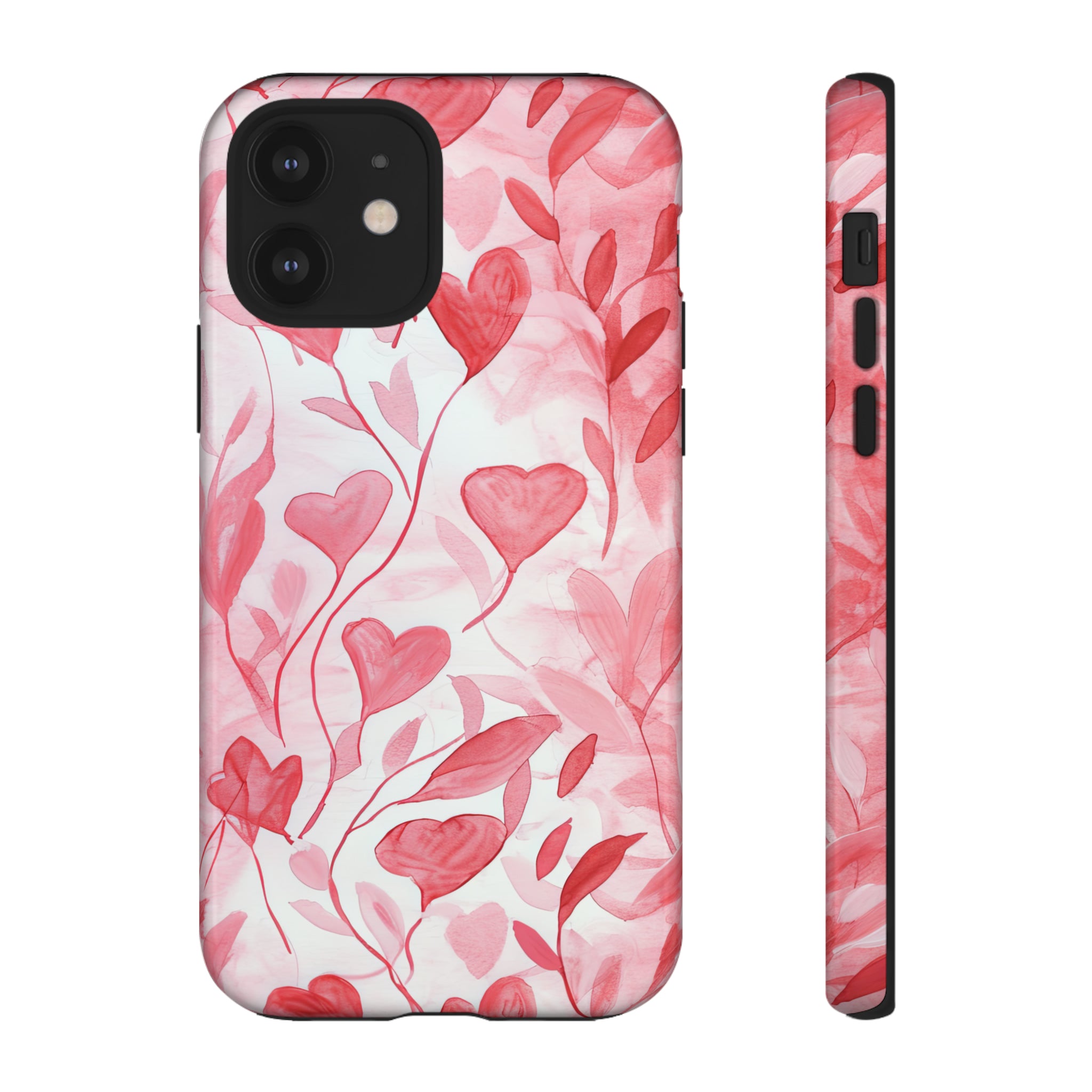 Cupid's Intertwined Hearts - Protective Phone Case