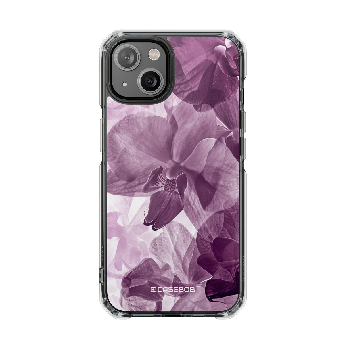 Radiant Orchid Design | Handyhülle für iPhone (Clear Impact Case – magnetisch) 