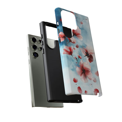 Pink Blossom Drift Samsung S23 Ultra Case - Tough