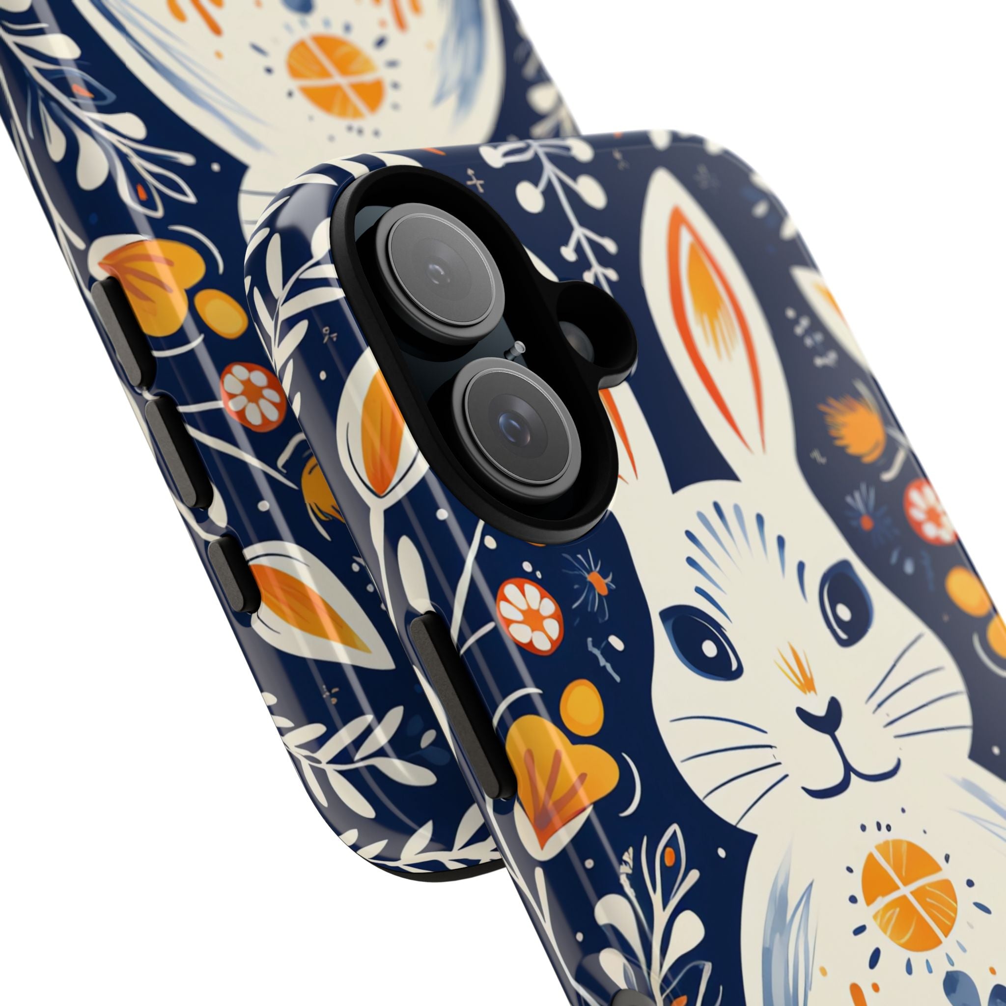 Floral Rabbit Joy - iPhone Case