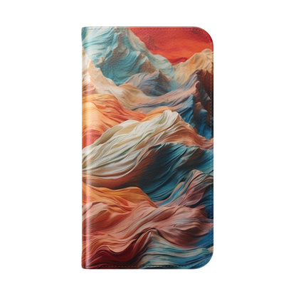 Fabric Peaks Sunset - iPhone 16  Case - Wallet