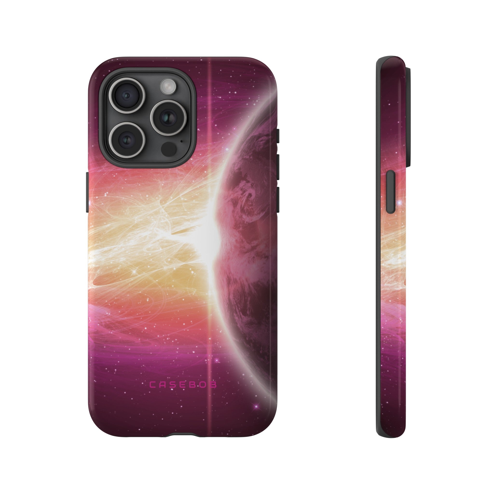 Purple Planets in Space - Protective Phone Case