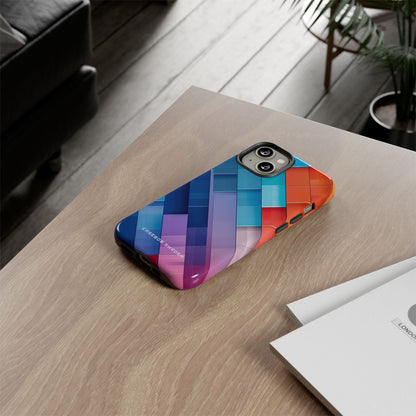 Vibrant GeoFlow iPhone 14 - Tough Phone Case