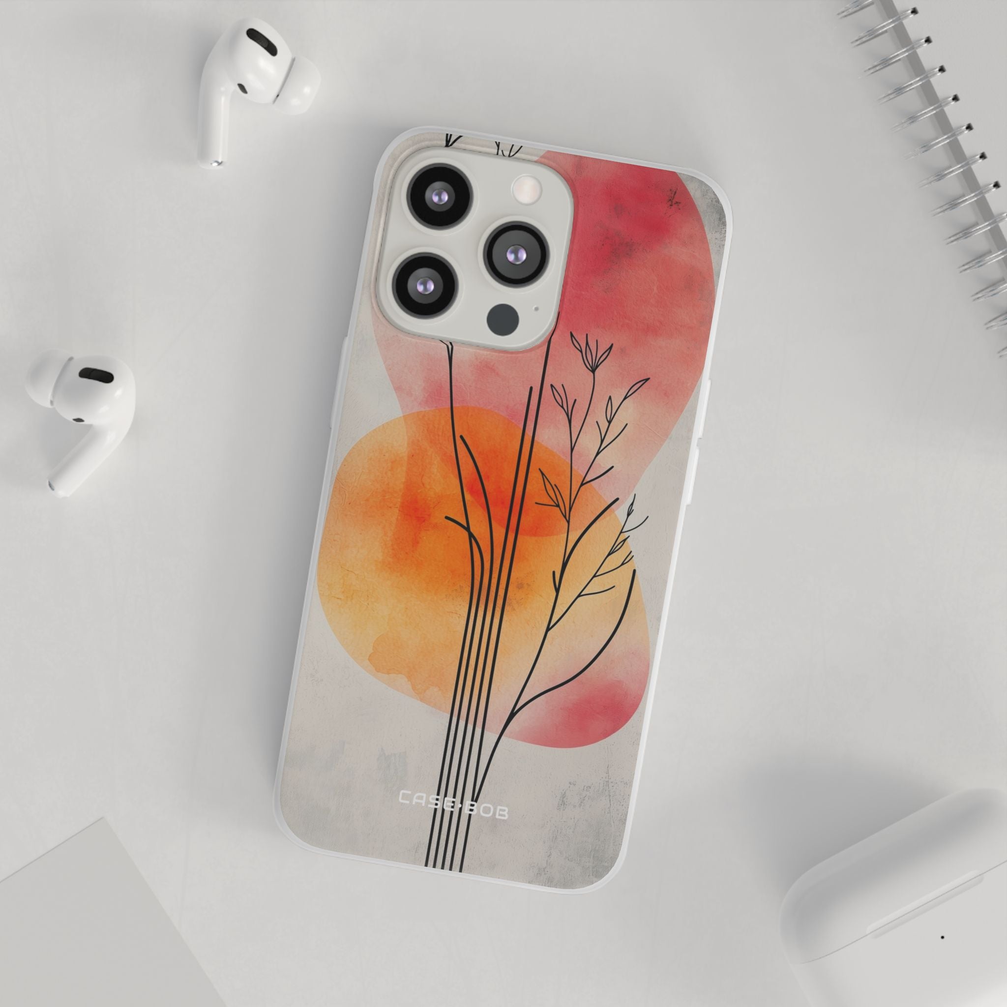 Curved Stem Sunset iPhone 13 Pro - Soft