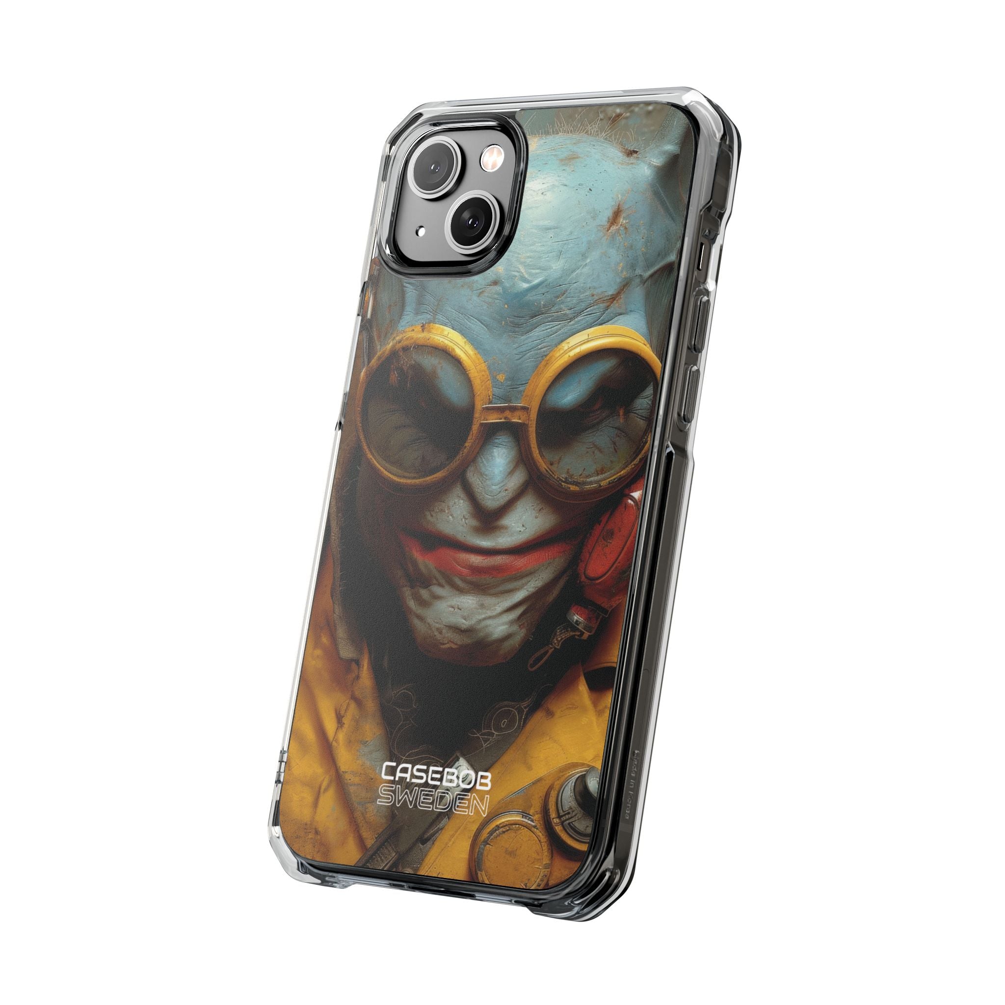 Steampunk Masked Adventurer iPhone 14 - Impact Clear+