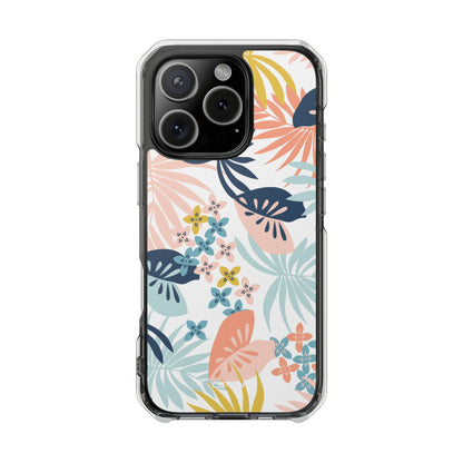 Tropical Foliage Blooms iPhone Case - Impact