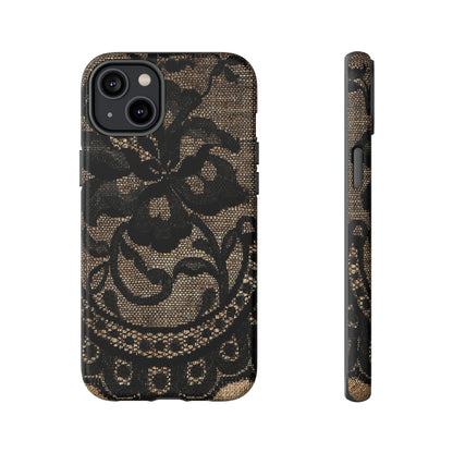 Broomrose Gothic Flower - Protective Phone Case