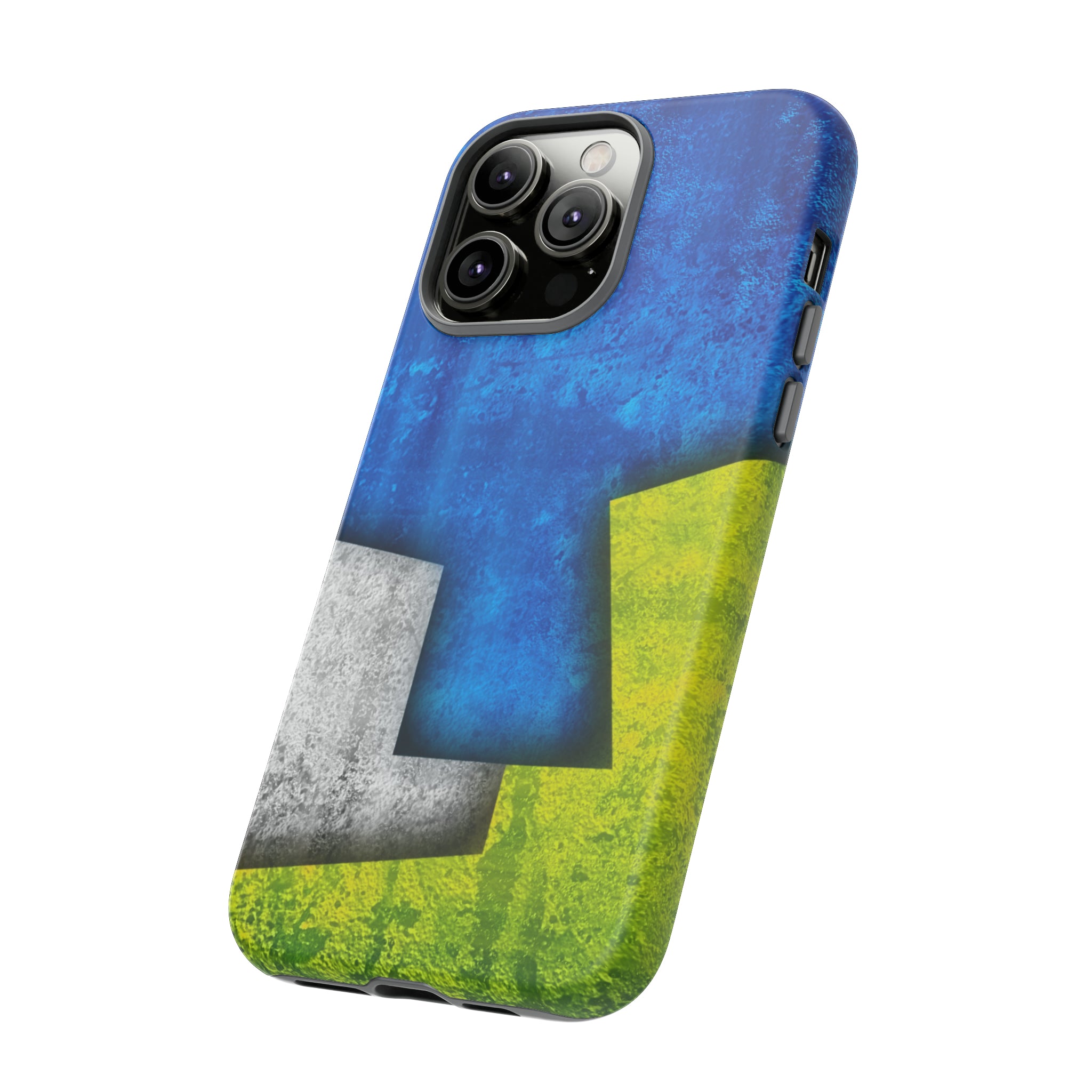 Blue Abstract Art - Protective Phone Case