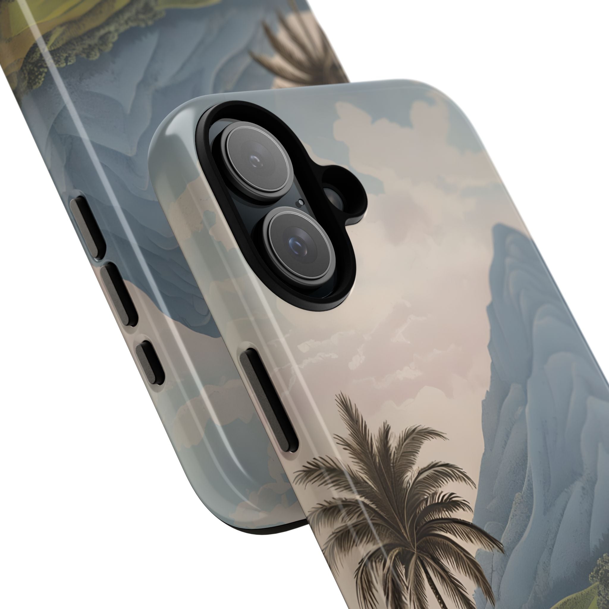 Tropical Serenity Landscape Palm Trees iPhone 16 - Tough