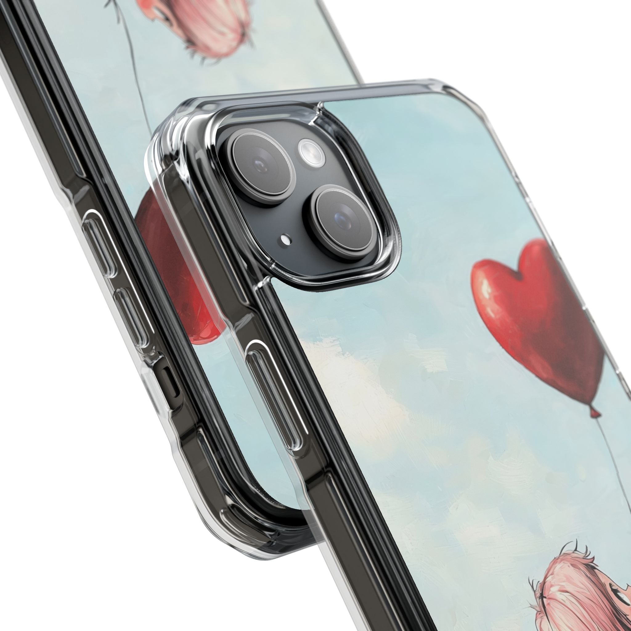 Heart Balloon Glow iPhone 15 Plus Case - Impact