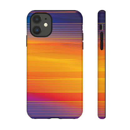 Orange Fusion: Data Artistry - Protective Phone Case