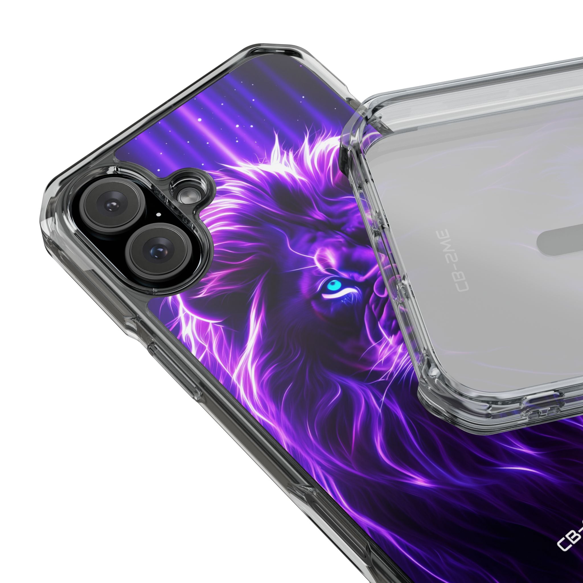 Neon Lion Majesty iPhone Case - Impact