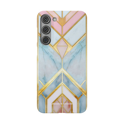 Gold Pink Art Deco - Slim Samsung S23 Phone Case