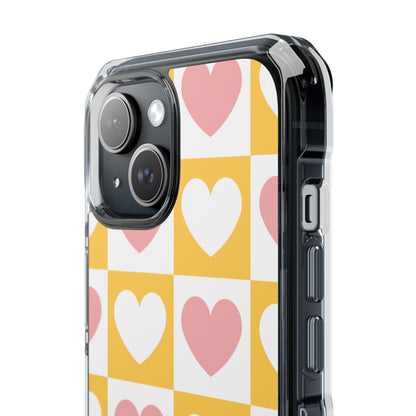 Heart Grid Harmony iPhone Case - Impact