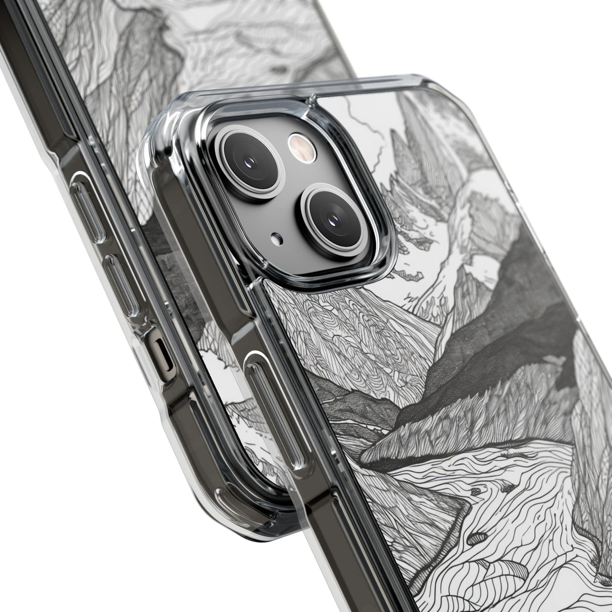 Mountain Tranquility - Phone Case for iPhone (Clear Impact - Magnetic)