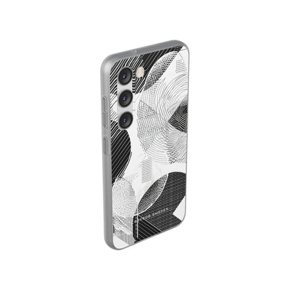 Geometric Monochrome Flow Samsung S23 - Flexi Phone Case