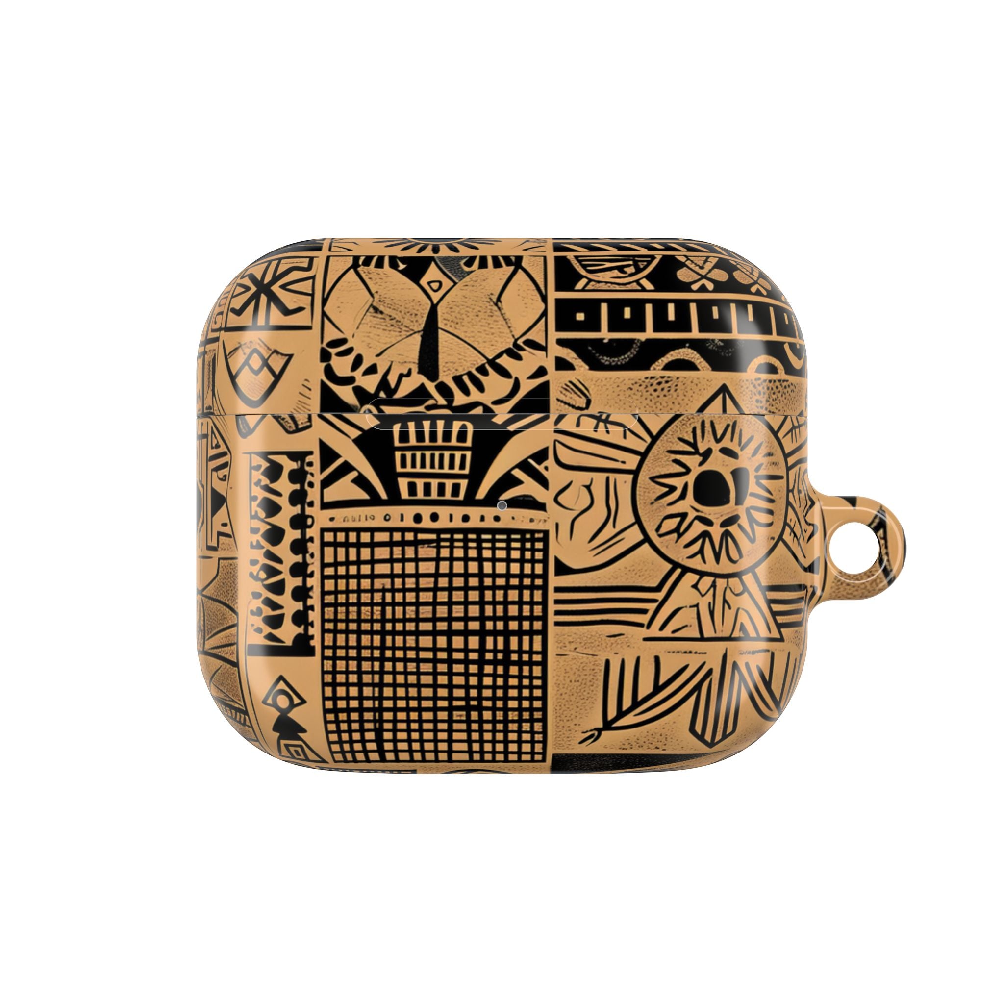 Celestial Faces Brown - AirPods Case