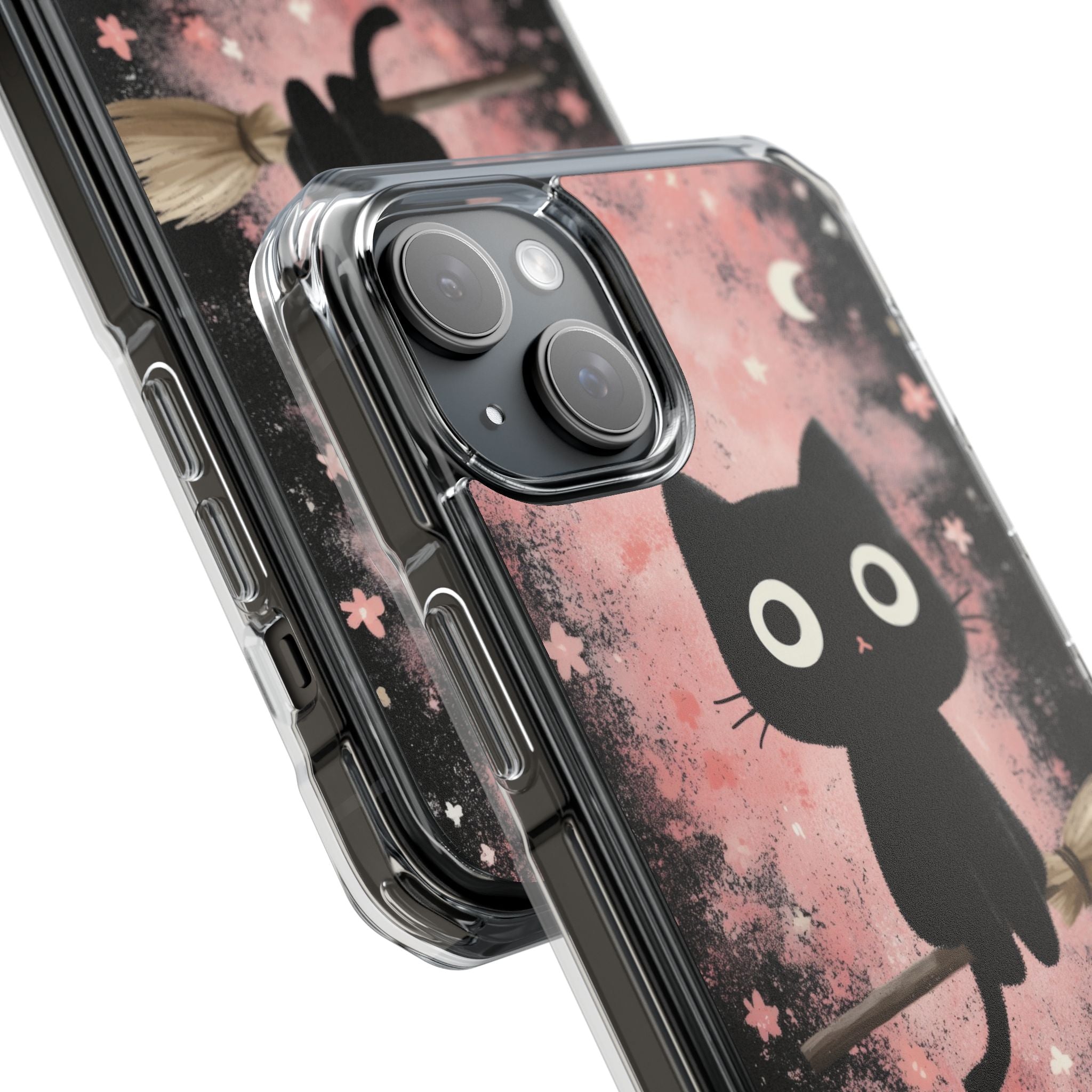 Whimsical Cat Soars iPhone Case - Impact