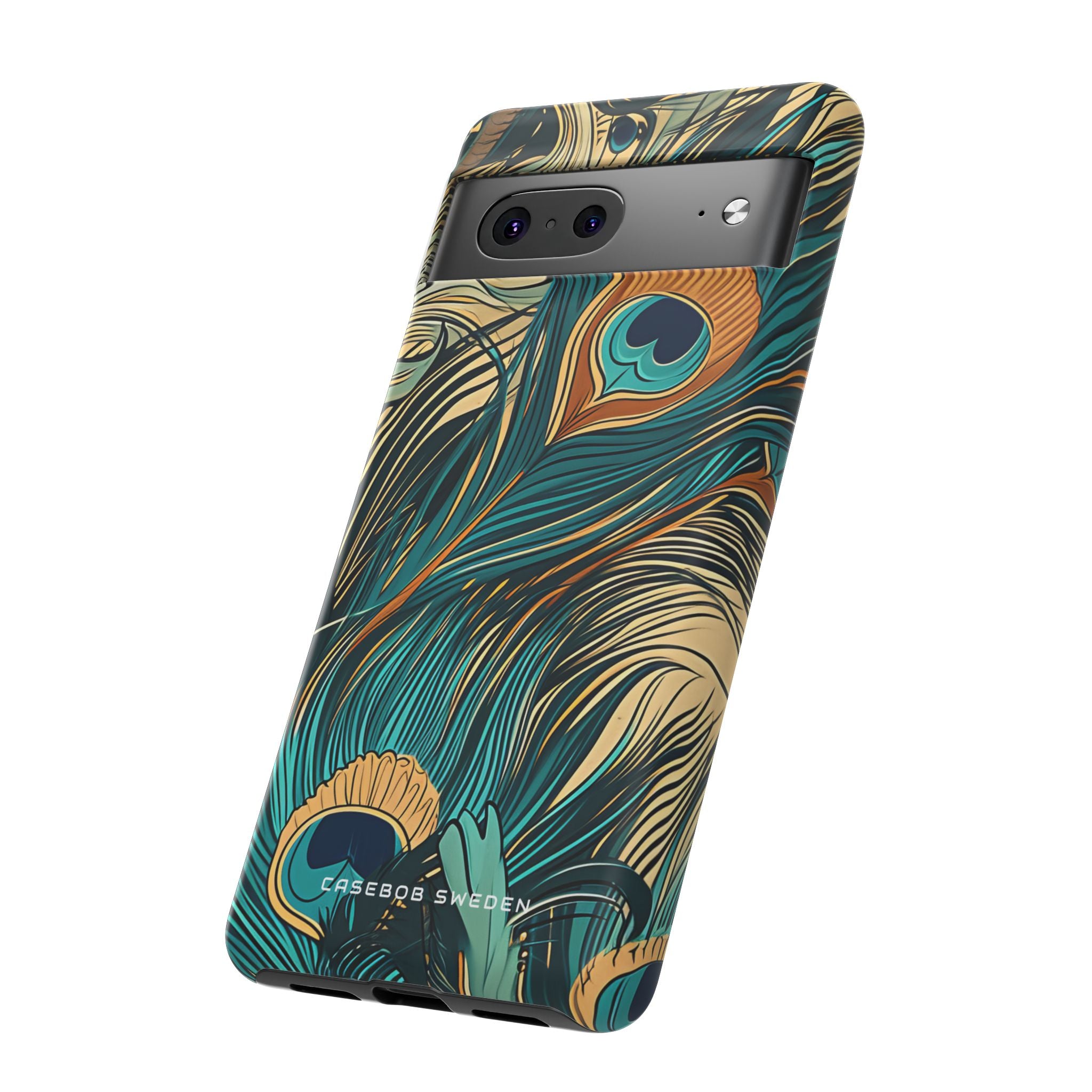 Art Nouveau Peacock Elegance Google Pixel 7 - Tough Phone Case