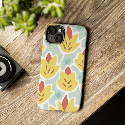 Summer Yellow Happy Flower - Protective Phone Case