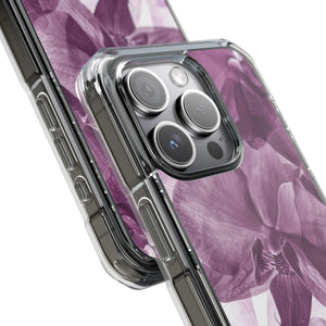 Radiant Orchid Design | Handyhülle für iPhone (Clear Impact Case – magnetisch) 