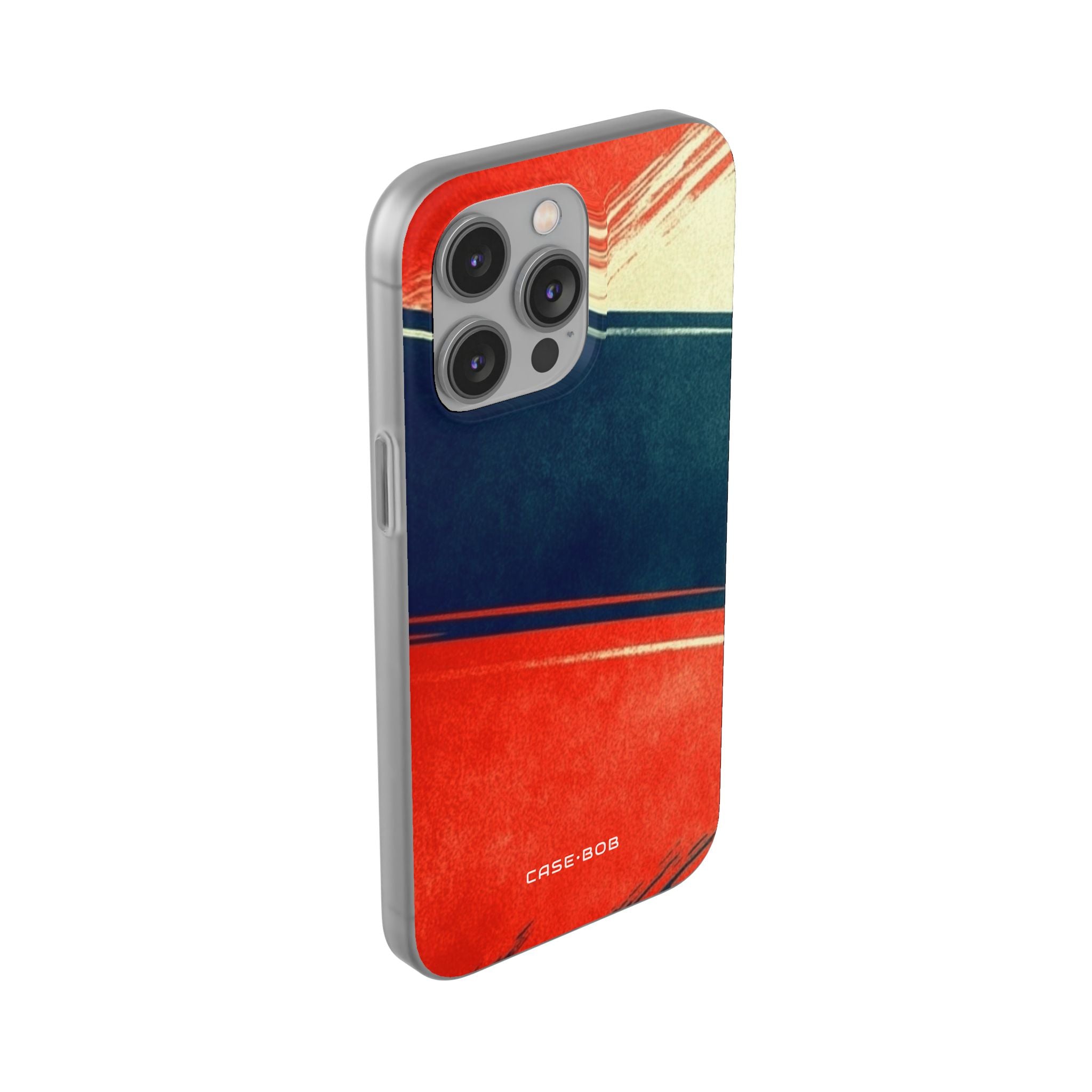 Blue Diagonal Motion iPhone 14 Pro Max Case - Soft