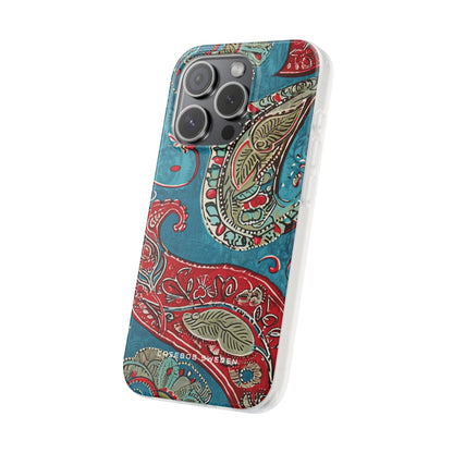 Vintage Paisley Elegance iPhone 15 - Flexi Phone Case