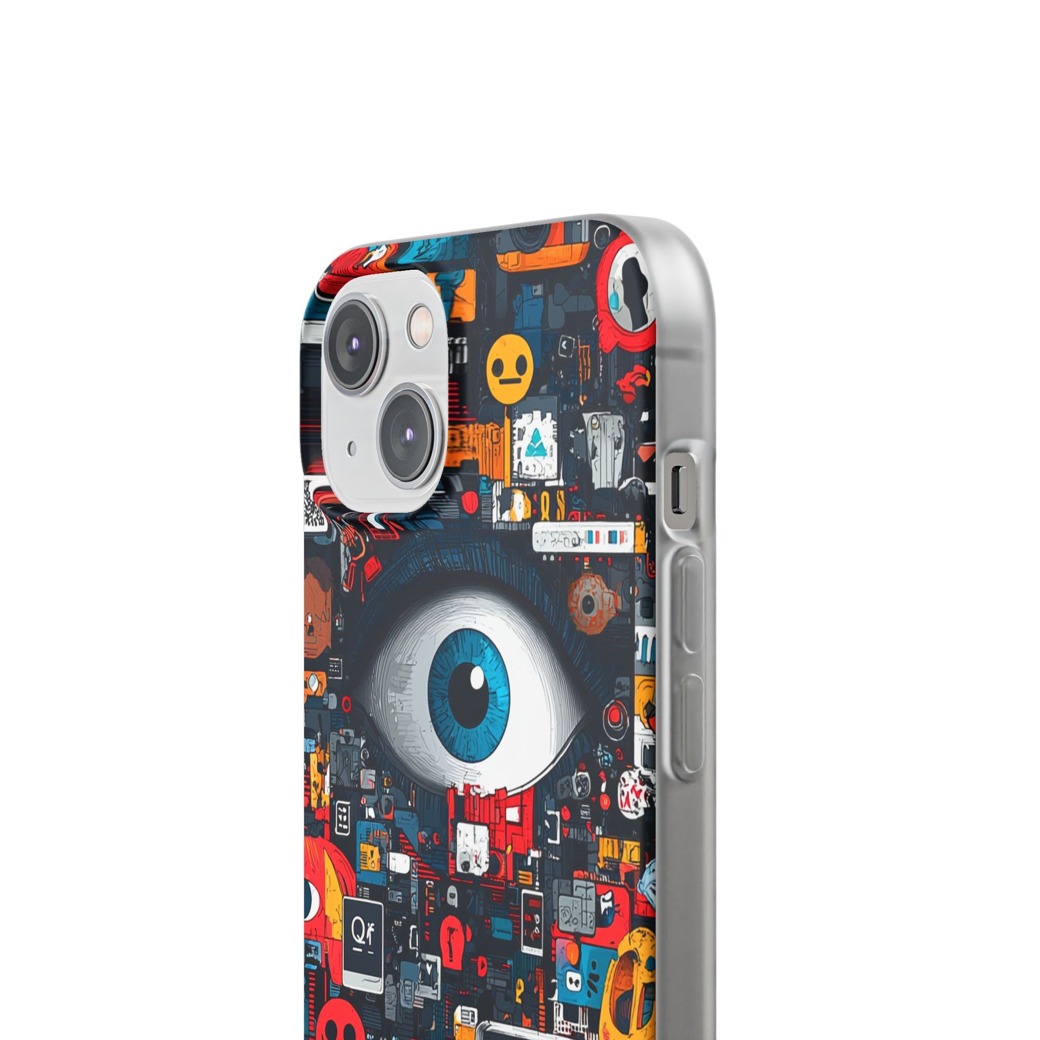 Digital Eye Blue iPhone 14 Case - Soft