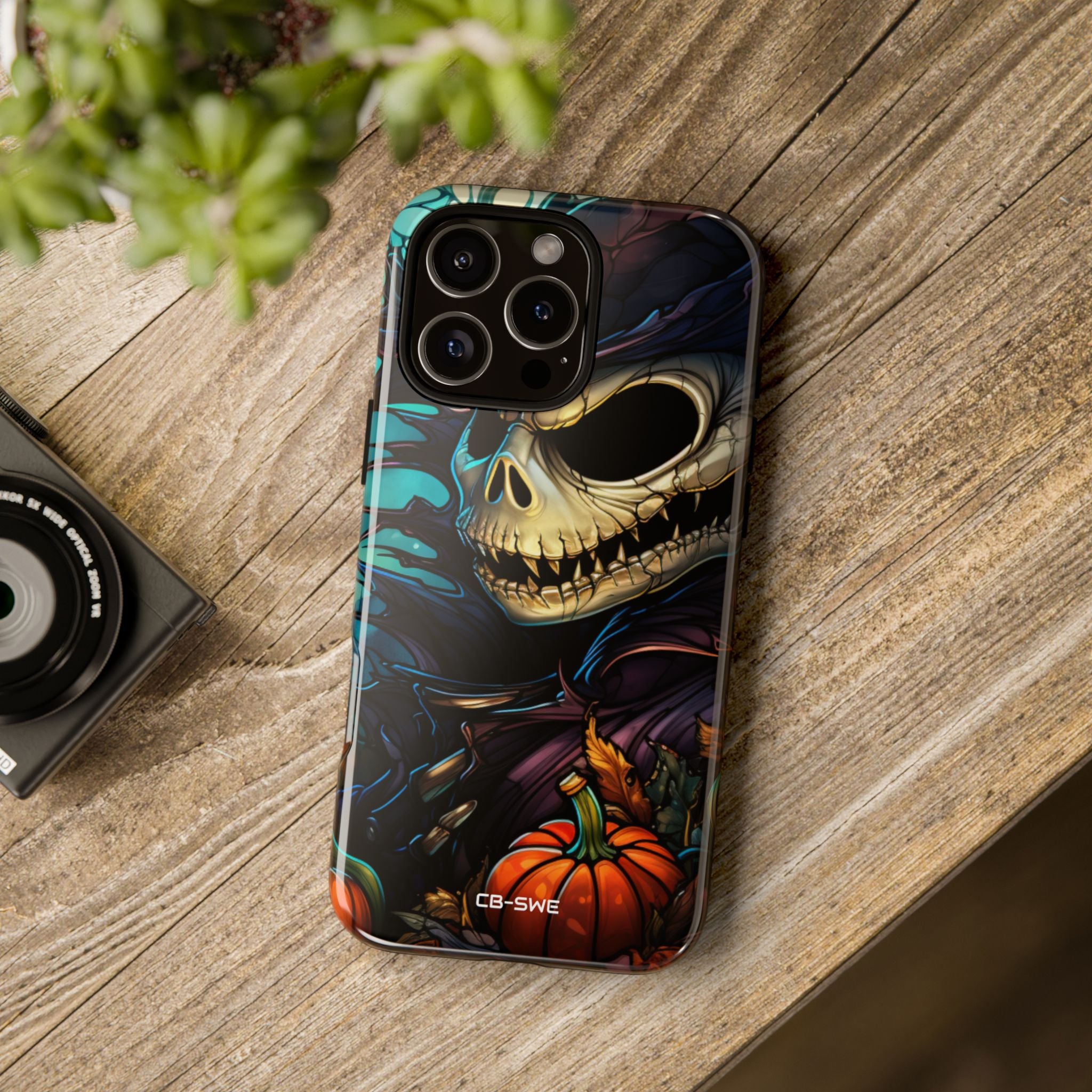 Skull Grins Brightly - iPhone Case